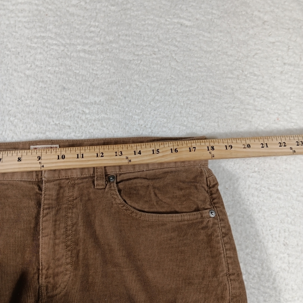 J Crew Pants Mens 34x30 Brown Corduroy 484 Slim Fit 5-Pocket Casual Cords - Picture 7 of 11